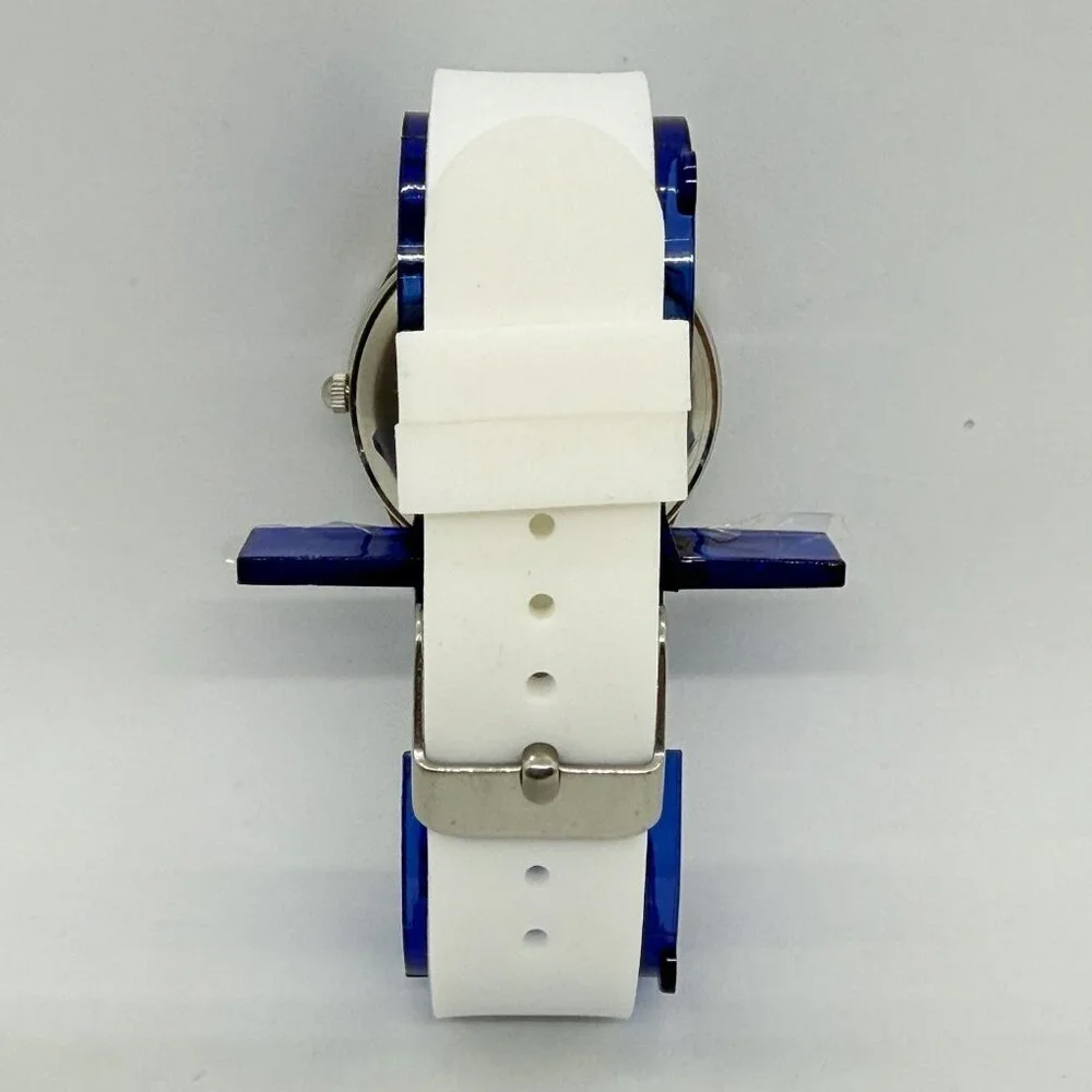 Nurse Mates Military Time nurse watch water-resistant Silicone strap - White